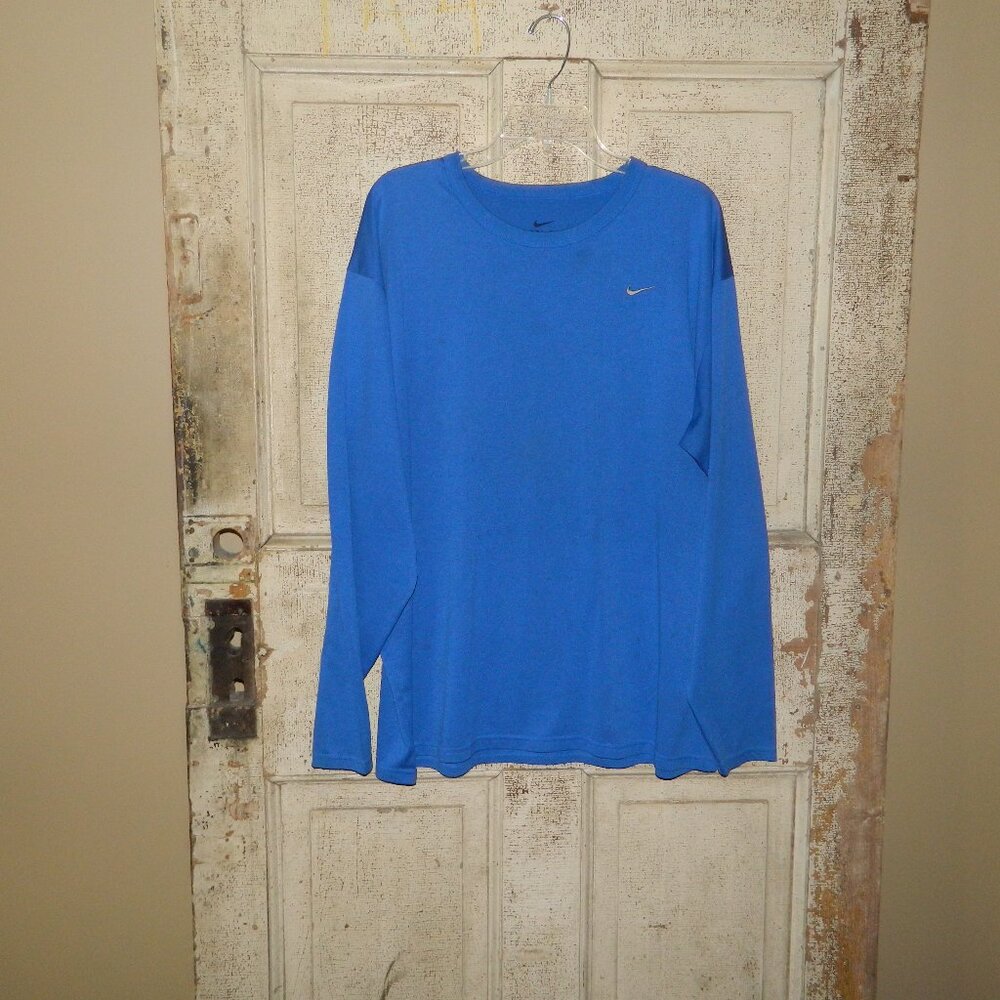 Vtg Nike Long Sleeve T Shirt Embroidered Swoosh Size XL (QQ-34)